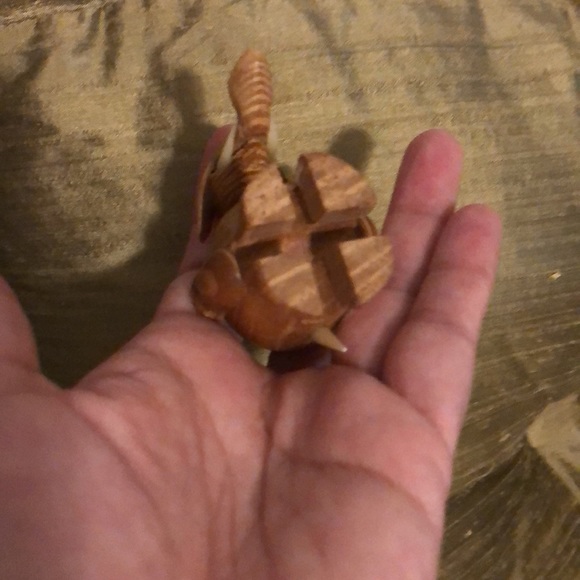 Mid Century Style Wood Elephant Toothpick Holder - Picture 4 of 5